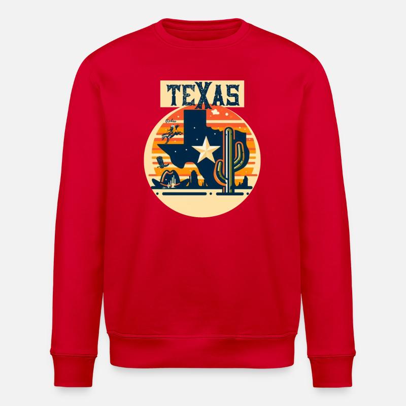 TEXAS - Stanley/Stella Unisex Bio-Sweatshirt ROLLER - Rot