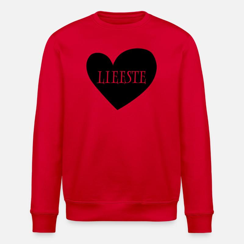 23 Liebestes Herz Rot - Stanley/Stella Unisex Bio-Sweatshirt ROLLER - Rot
