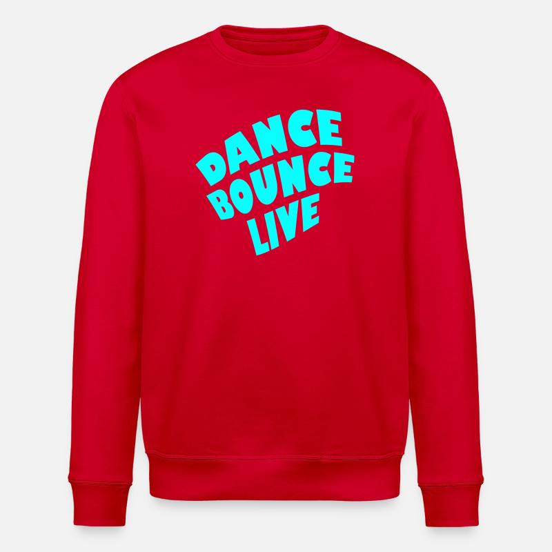 dance bounce live - Stanley/Stella Unisex Bio-Sweatshirt ROLLER - Rot