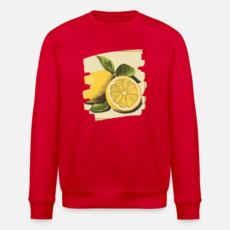 Lemon - Stanley/Stella ROLLER Unisex Organic Sweatshirt - red