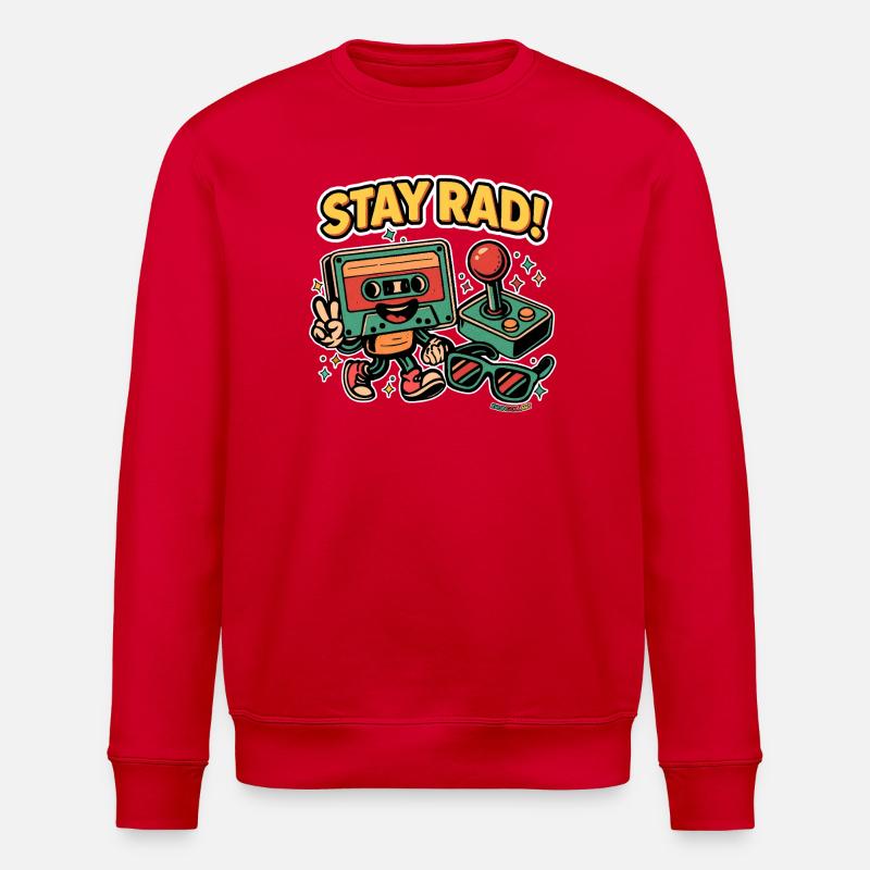 Stay Rad – Retro Vibes - Sweat bio ROLLER Stanley/Stella Unisexe - rouge