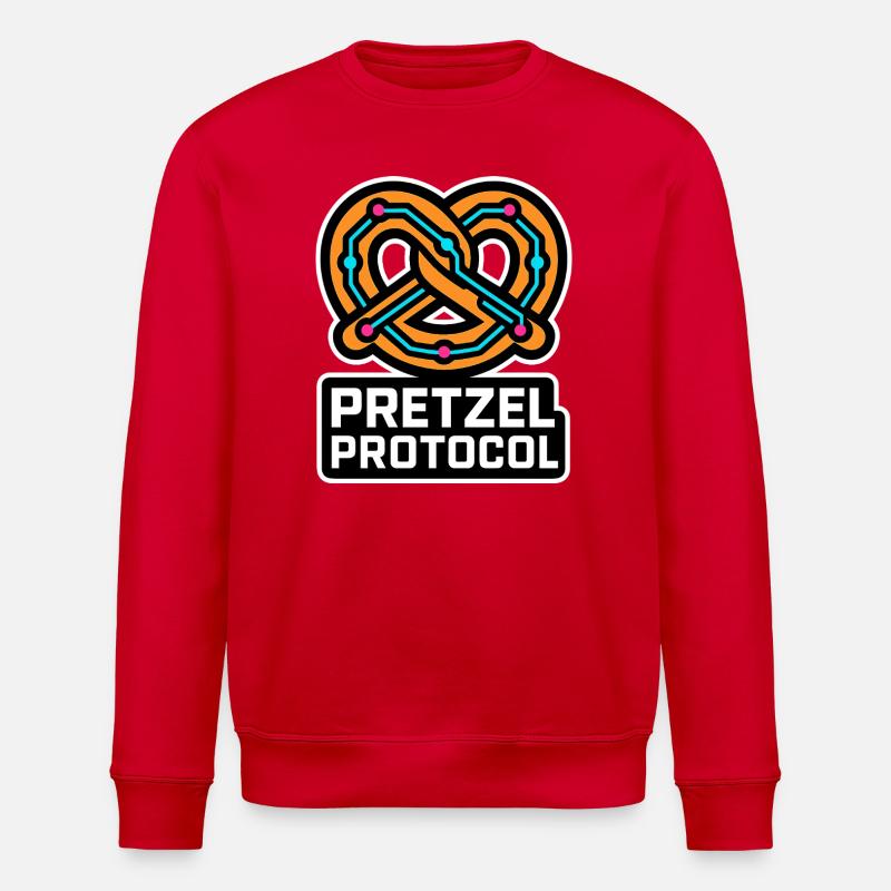 Pretzel Protocol - Stanley/Stella ROLLER Unisex Organic Sweatshirt - red