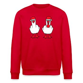 2 Seagulls Finger Insult Équipe de Noël - Sweat bio ROLLER Stanley/Stella Unisexe - rouge - Devant - Nik (191cm)