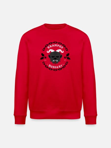 Krampus Nursery  - Stanley/Stella Unisex Bio-Sweatshirt ROLLER - Rot
