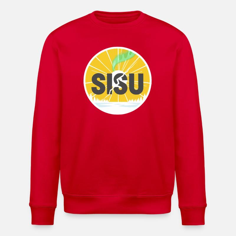 Sisu Finnland - Stanley/Stella Unisex Bio-Sweatshirt ROLLER - Rot