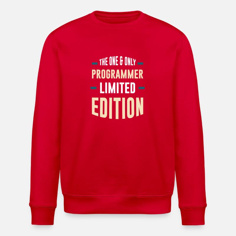 Only Programmer Limited Edition - Stanley/Stella ROLLER Unisex Organic Sweatshirt - red
