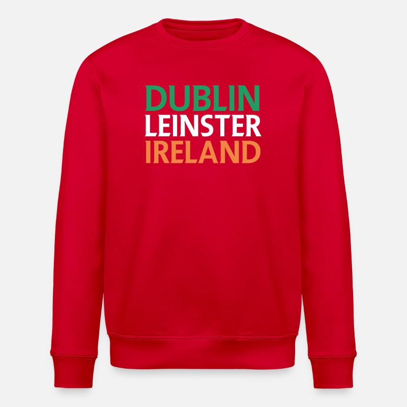 Dublin – Irlande Textdesign - Sweat bio ROLLER Stanley/Stella Unisexe - rouge