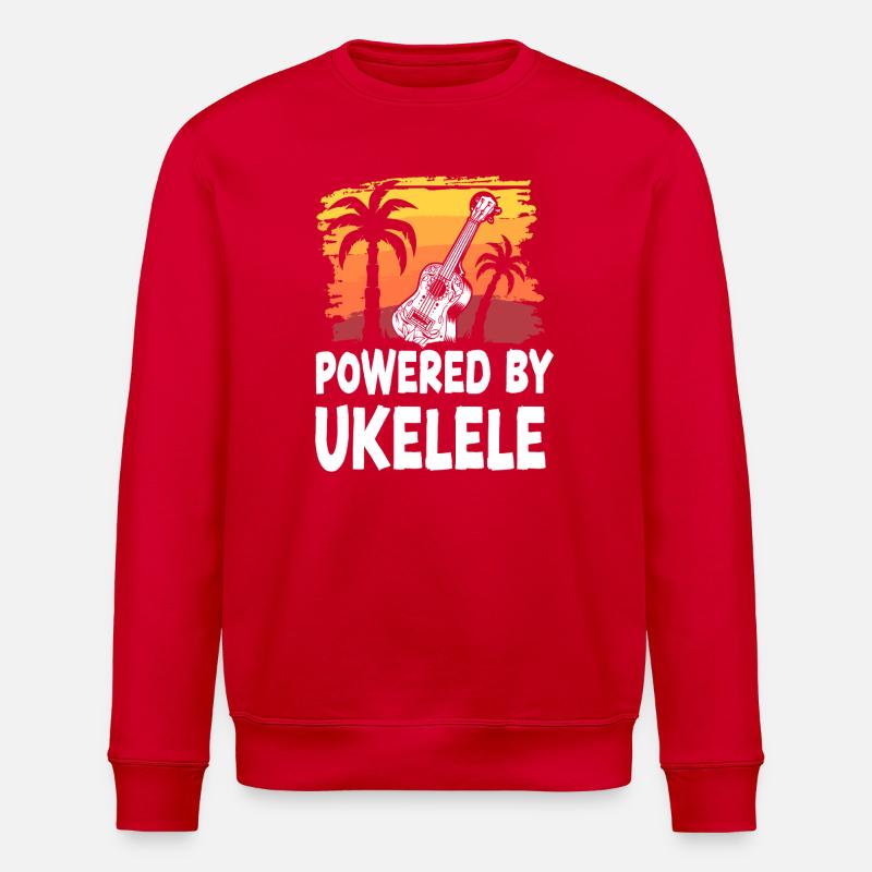 Ukulélé hawaïen Ukulélé propulsé par - Sweat bio ROLLER Stanley/Stella Unisexe - rouge