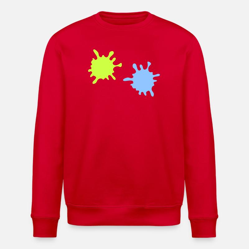 Éclaboussures de néon - Sweat bio ROLLER Stanley/Stella Unisexe - rouge