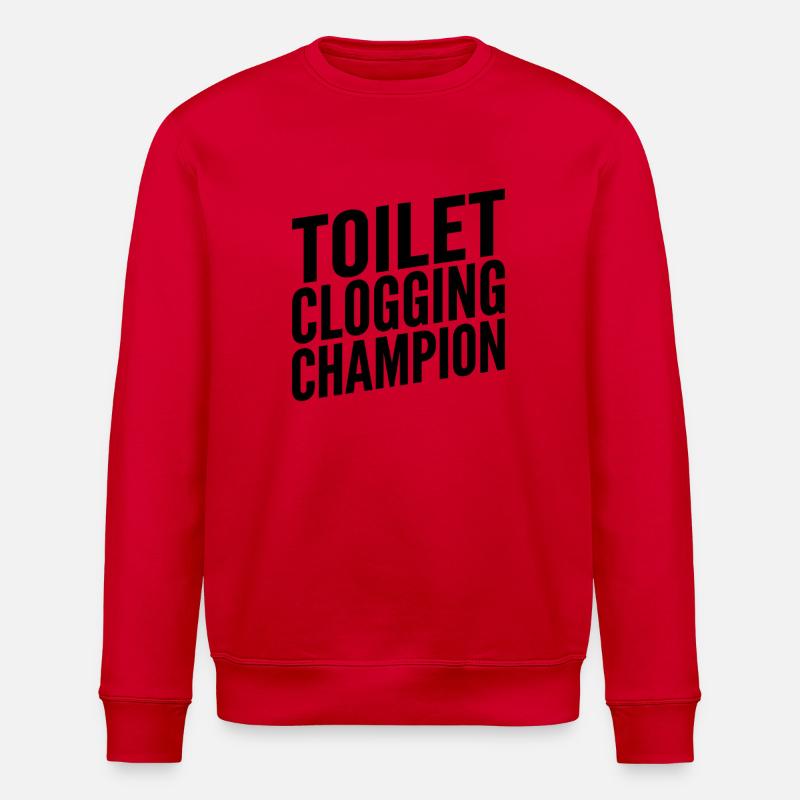 Toilettenschloss-Champion - Stanley/Stella Unisex Bio-Sweatshirt ROLLER - Rot