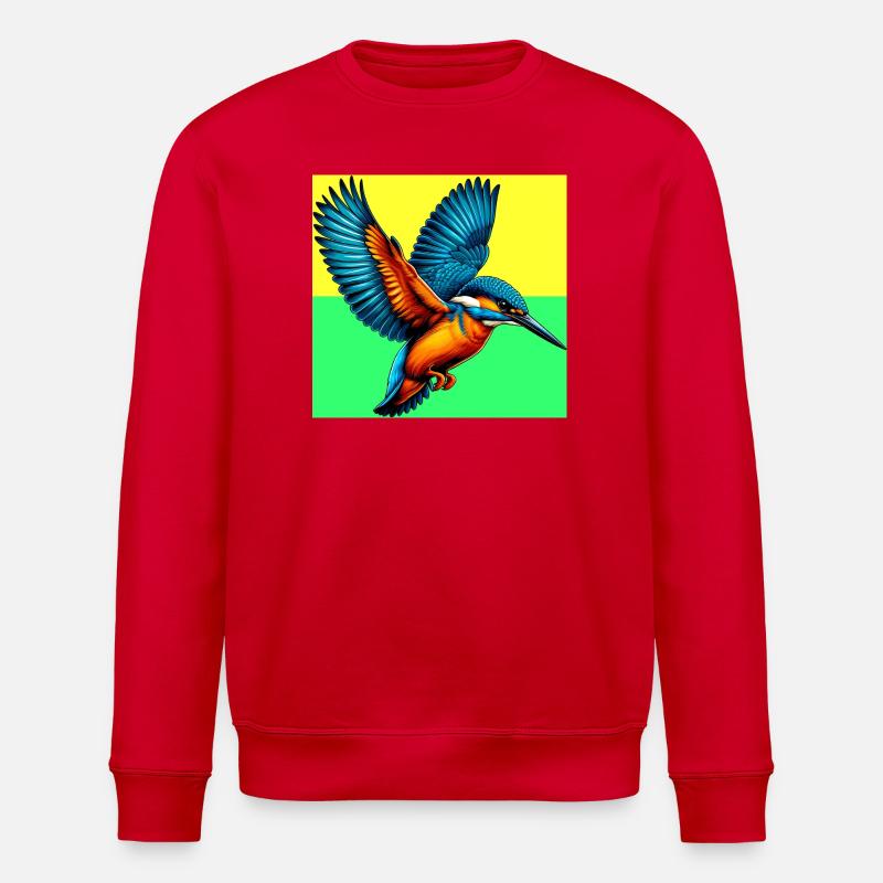 Eisvogel - Stanley/Stella Unisex Bio-Sweatshirt ROLLER - Rot