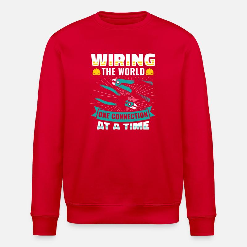 Electrician, Electronics Technician, Electrician - Stanley/Stella ROLLER Unisex Organic Sweatshirt - red