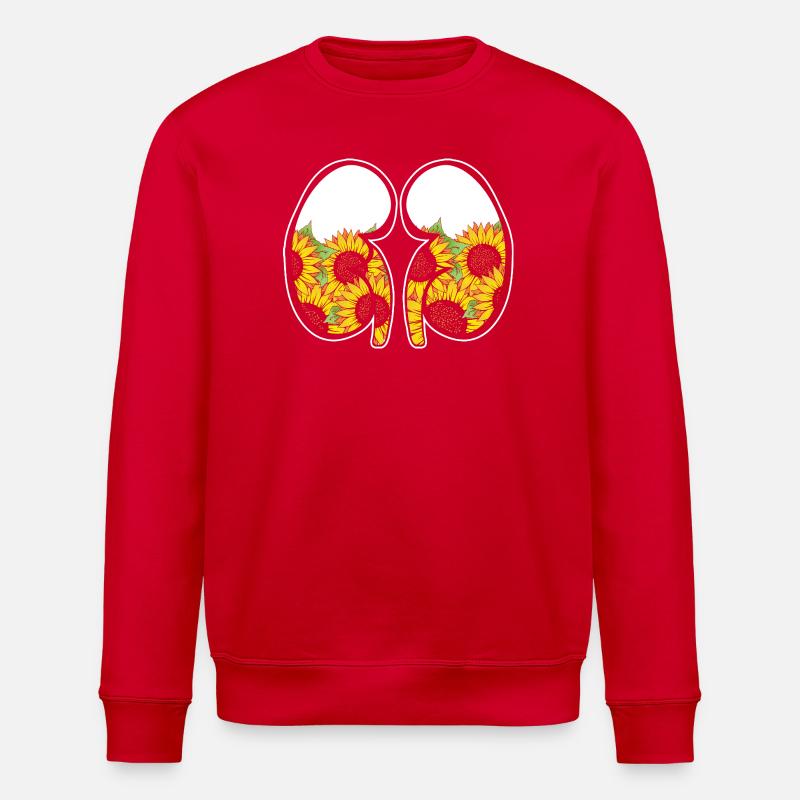 Organspende Transplantation Nierenspender - Stanley/Stella Unisex Bio-Sweatshirt ROLLER - Rot