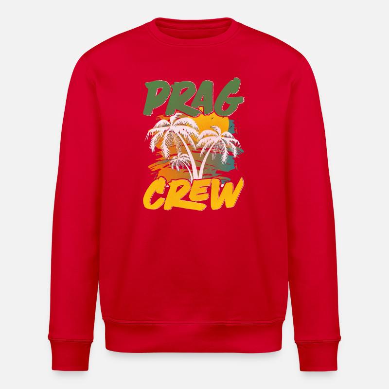 Prag Crew - Stanley/Stella Unisex Bio-Sweatshirt ROLLER - Rot