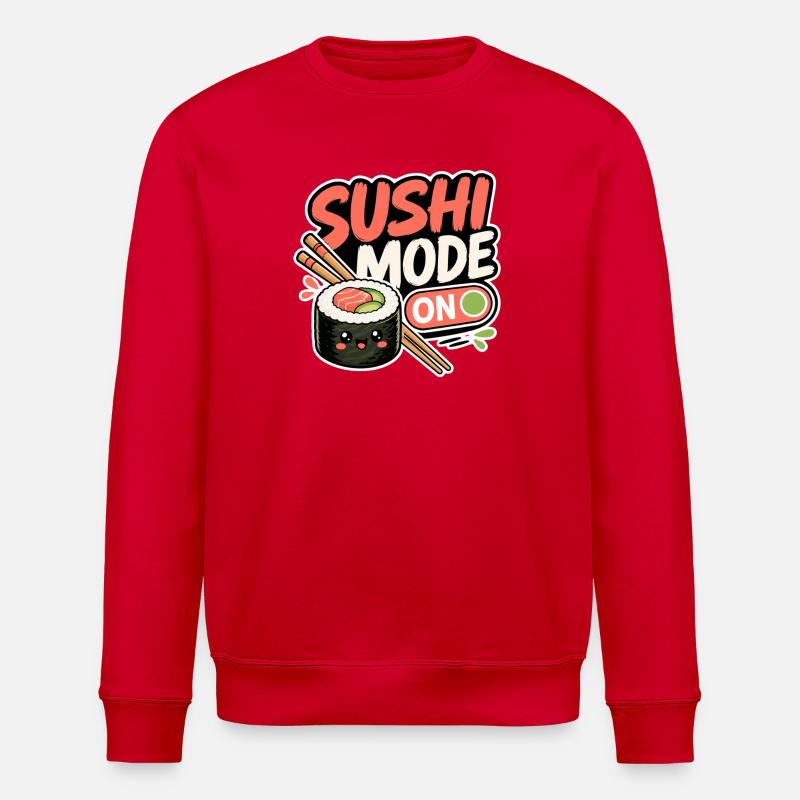 Mode Sushi Activé - Sweat bio ROLLER Stanley/Stella Unisexe - rouge