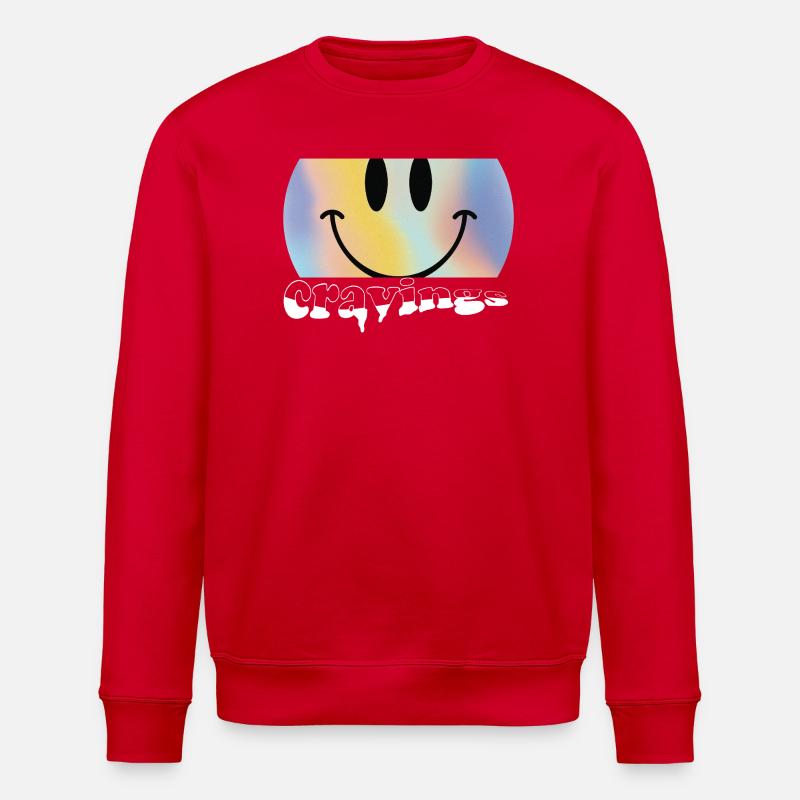 Tie-Dye Cravings Logo - Stanley/Stella ROLLER Unisex Organic Sweatshirt - red