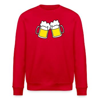bier_2 - Stanley/Stella ROLLER Unisex Organic Sweatshirt - red - Front - Nik (191cm)