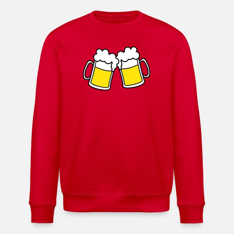 bier_2 - Stanley/Stella ROLLER Unisex Organic Sweatshirt - red