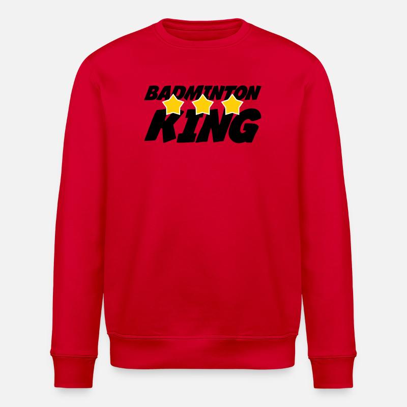 Der König des Badminton - Stanley/Stella Unisex Bio-Sweatshirt ROLLER - Rot