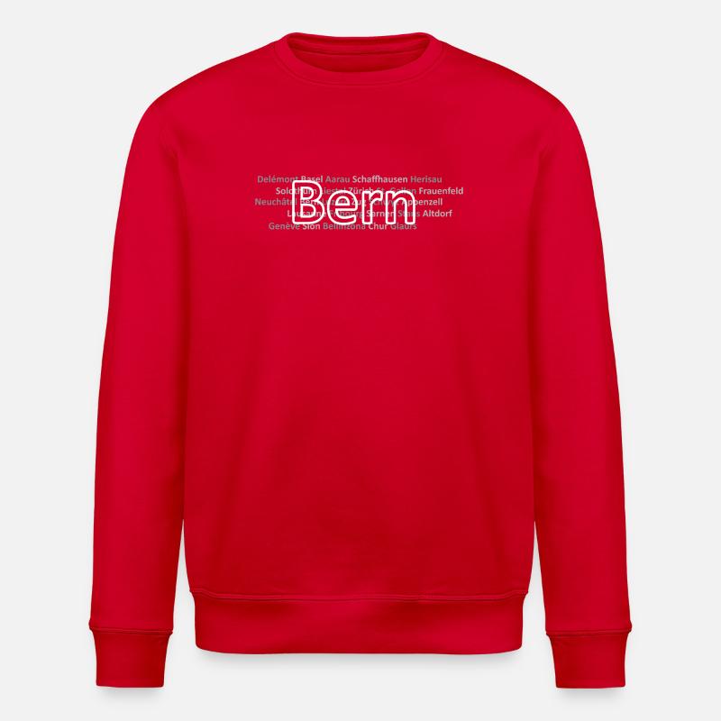 Schweizer Städte Bern - Stanley/Stella Unisex Bio-Sweatshirt ROLLER - Rot
