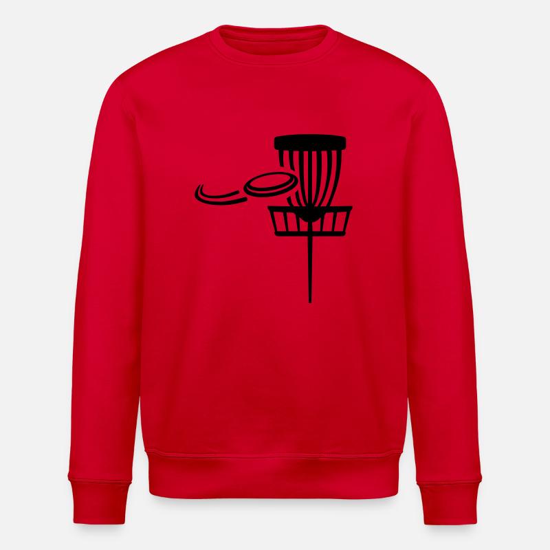 Disc Golf - Stanley/Stella ROLLER Unisex Organic Sweatshirt - red