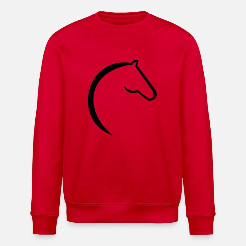 Cheval - Sweat bio ROLLER Stanley/Stella Unisexe - rouge