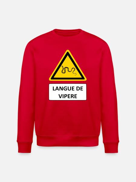 Viper's Tongue - Stanley/Stella ROLLER Unisex Organic Sweatshirt - red