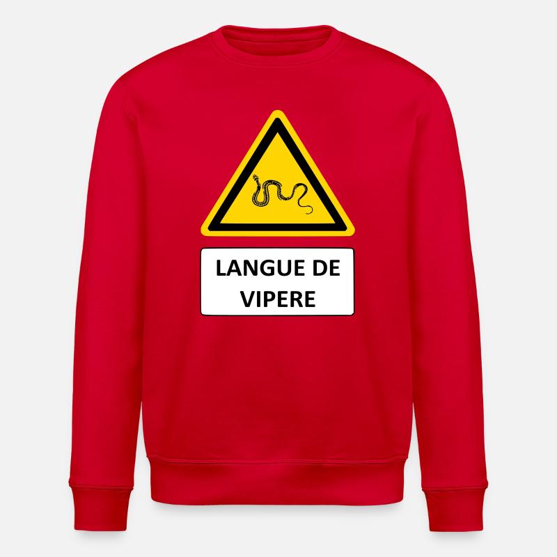 Langue de vipère - Sweat bio ROLLER Stanley/Stella Unisexe - rouge