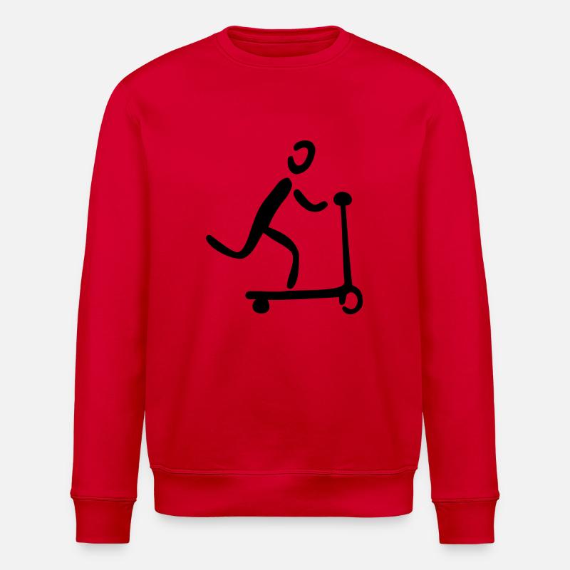 Kickboard - Stanley/Stella Unisex Bio-Sweatshirt ROLLER - Rot