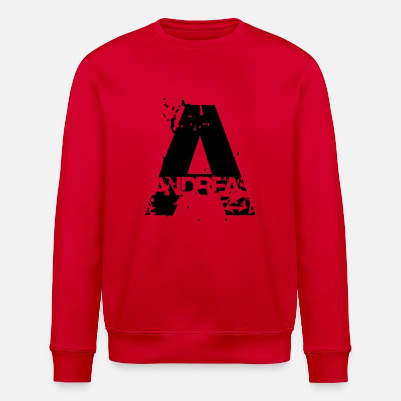 A wie Andreas - Stanley/Stella Unisex Bio-Sweatshirt ROLLER - Rot