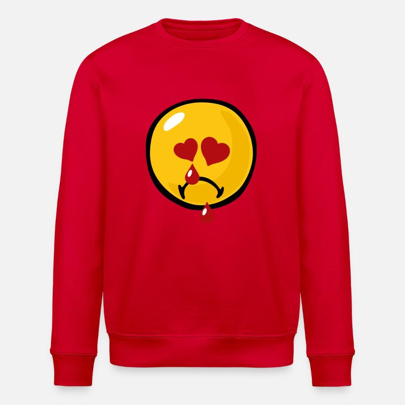 Smiley Sadness Heartbroken - Sweat bio ROLLER Stanley/Stella Unisexe - rouge