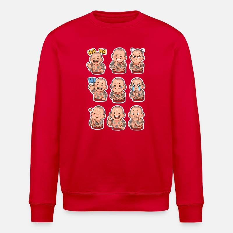 humungusbabies - Stanley/Stella Unisex Bio-Sweatshirt ROLLER - Rot
