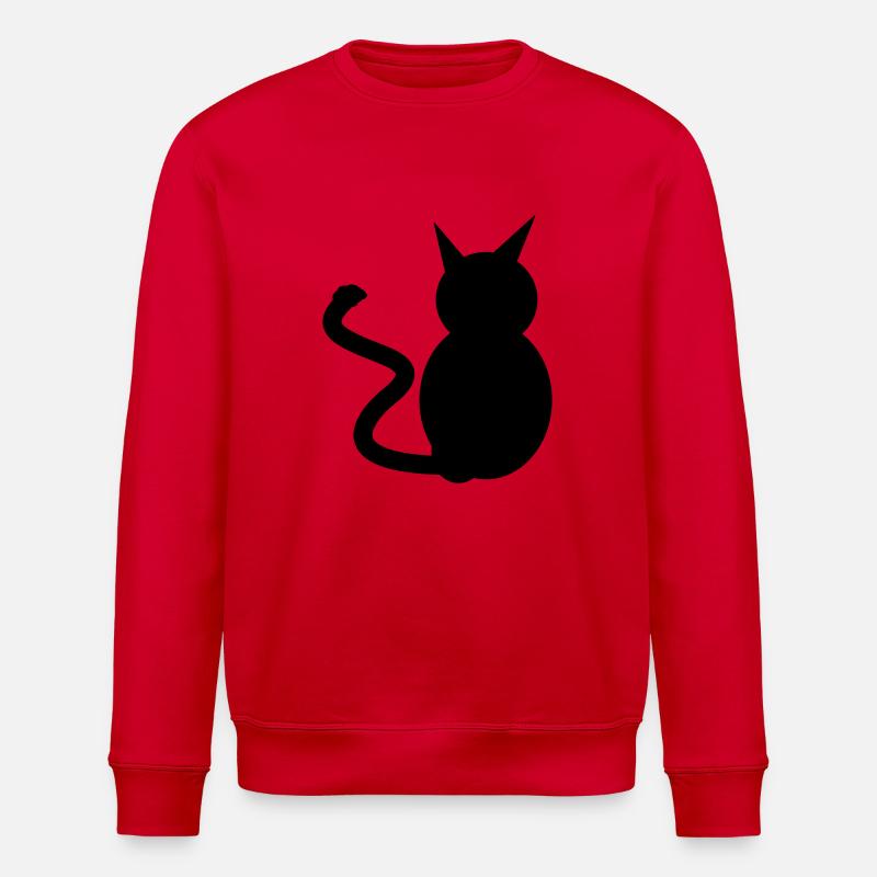 cat - Stanley/Stella Unisex Bio-Sweatshirt ROLLER - Rot