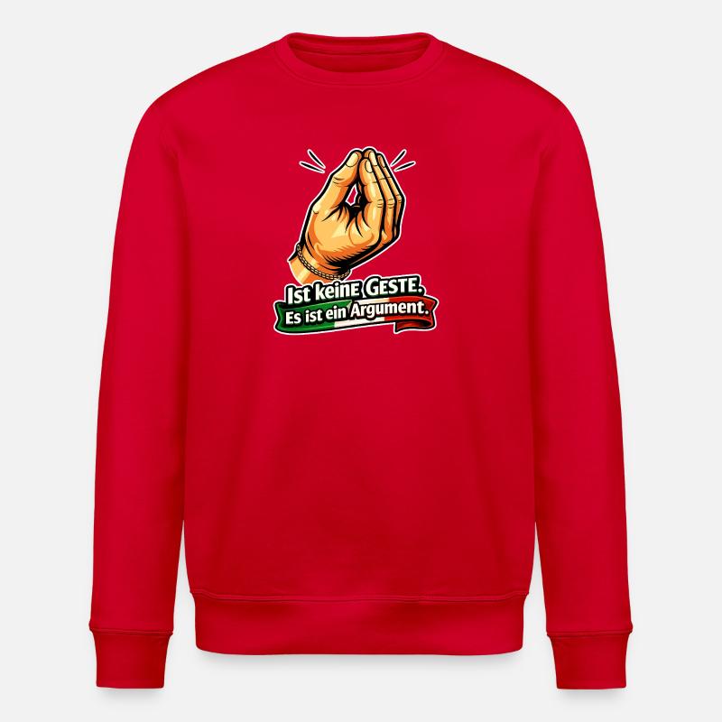 Italian Argument  - Stanley/Stella Unisex Bio-Sweatshirt ROLLER - Rot