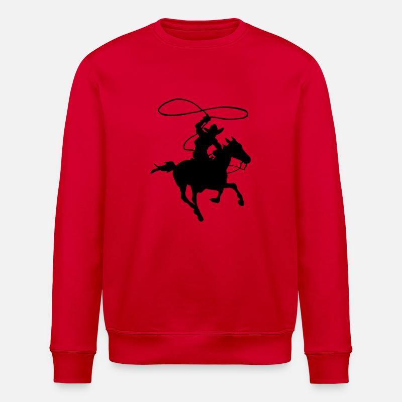 cowboy - Sweat bio ROLLER Stanley/Stella Unisexe - rouge