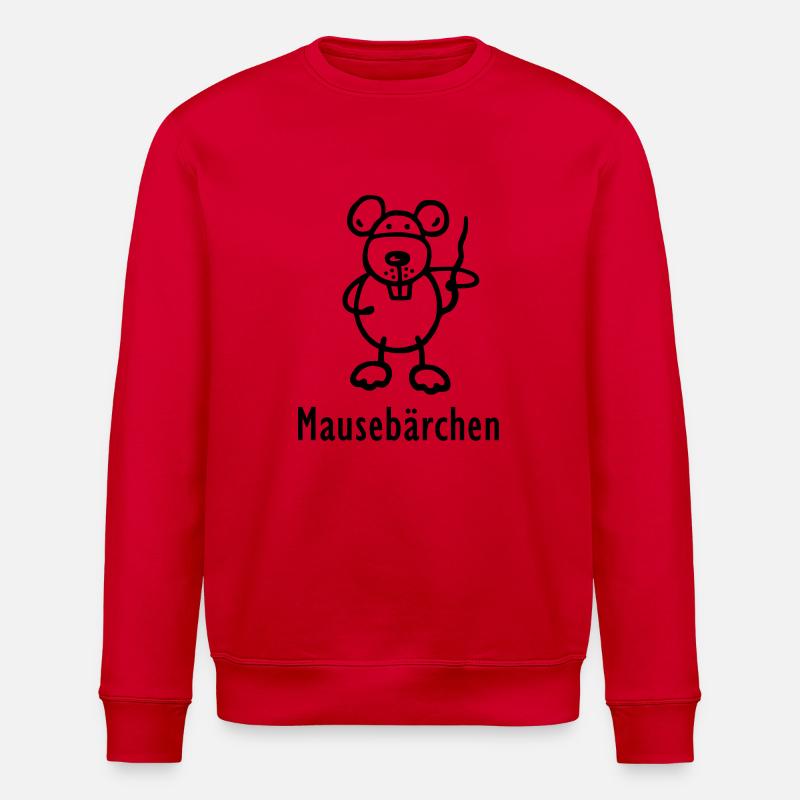 Maus - Mausebärchen - Stanley/Stella Unisex Bio-Sweatshirt ROLLER - Rot