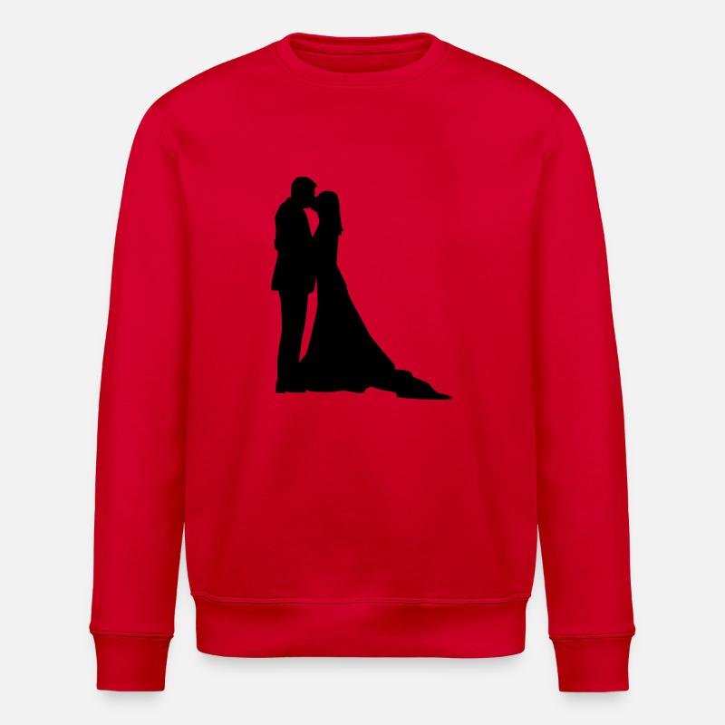 Hochzeit - Stanley/Stella Unisex Bio-Sweatshirt ROLLER - Rot
