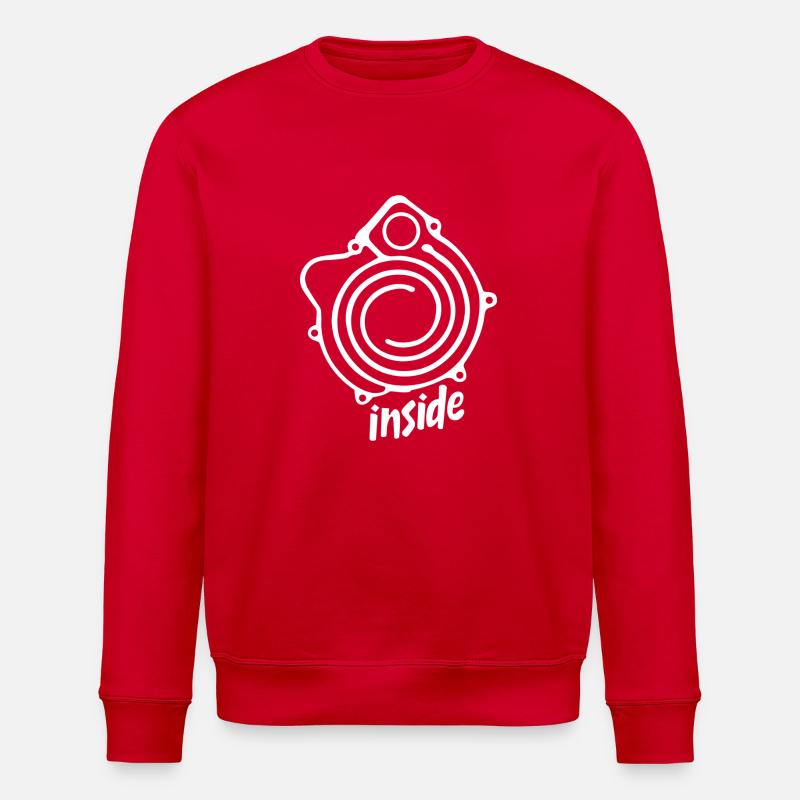 G-Lader inside weiß - Stanley/Stella Unisex Bio-Sweatshirt ROLLER - Rot