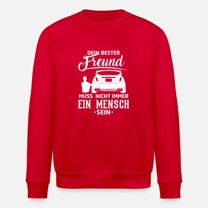 Auto - Impreza Bester Freund - Stanley/Stella Unisex Bio-Sweatshirt ROLLER - Rot