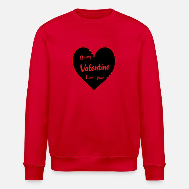 Saint-Valentin Cœurs Rouge Saint-Valentin - Sweat bio ROLLER Stanley/Stella Unisexe - rouge
