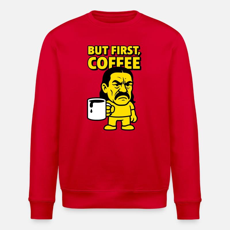 Coffee Man - Stanley/Stella Unisex Bio-Sweatshirt ROLLER - Rot