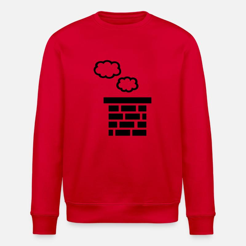 Cheminée - Sweat bio ROLLER Stanley/Stella Unisexe - rouge