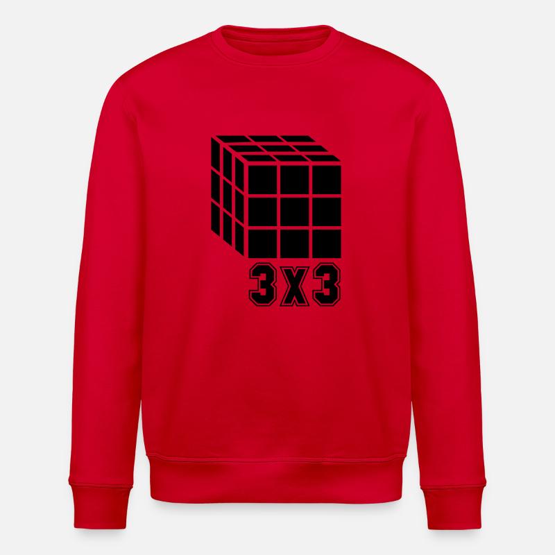 Cube Cube 3x3 - Sweat bio ROLLER Stanley/Stella Unisexe - rouge