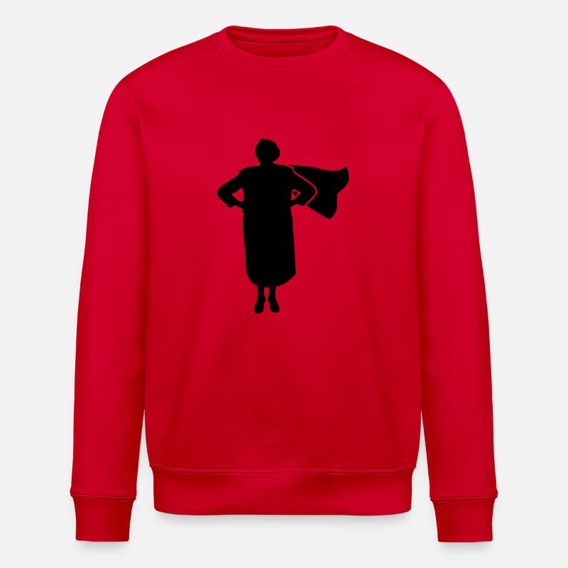 Super Grandma - Stanley/Stella Unisex Bio-Sweatshirt ROLLER - Rot