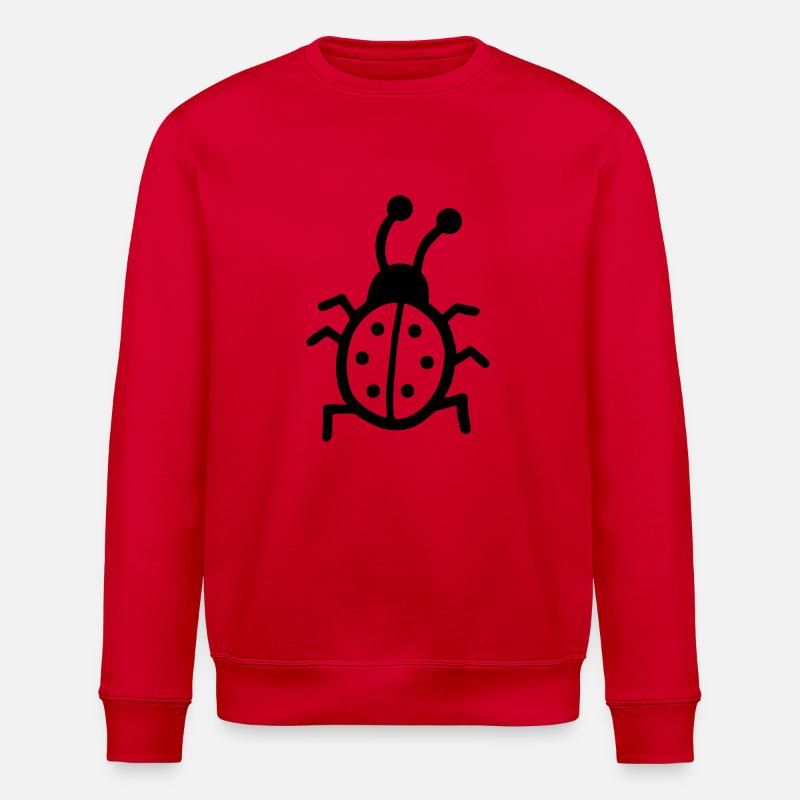 Ladybug - Stanley/Stella ROLLER Unisex Organic Sweatshirt - red