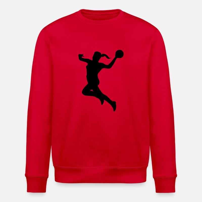 Handball female de - Stanley/Stella Unisex Bio-Sweatshirt ROLLER - Rot