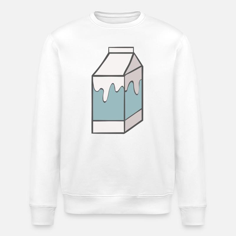 Lait - Sweat bio ROLLER Stanley/Stella Unisexe - blanc