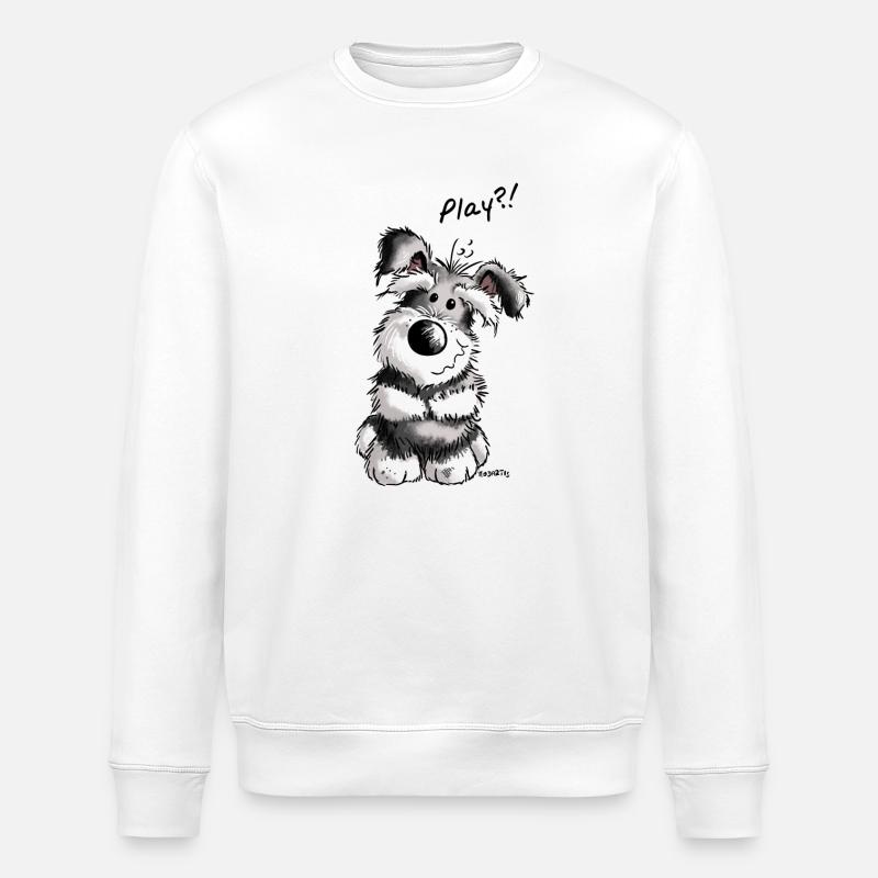 Play Schnauzer - Stanley/Stella Unisex Bio-Sweatshirt ROLLER - Weiß