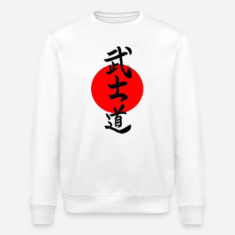 Bushido Kanji - Stanley/Stella Unisex Bio-Sweatshirt ROLLER - Weiß