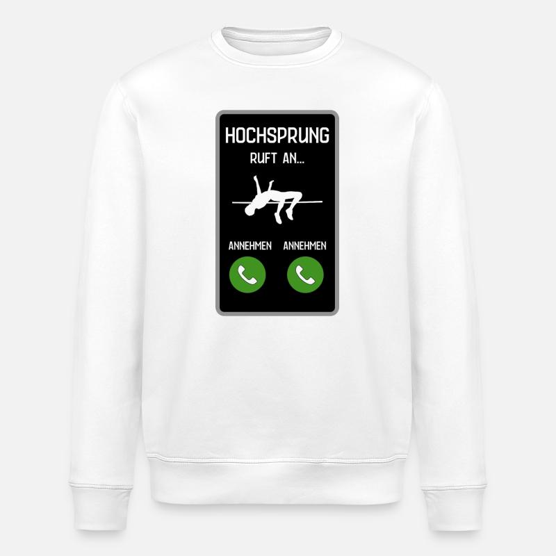 Hochsprung ruft an - Stanley/Stella Unisex Bio-Sweatshirt ROLLER - Weiß
